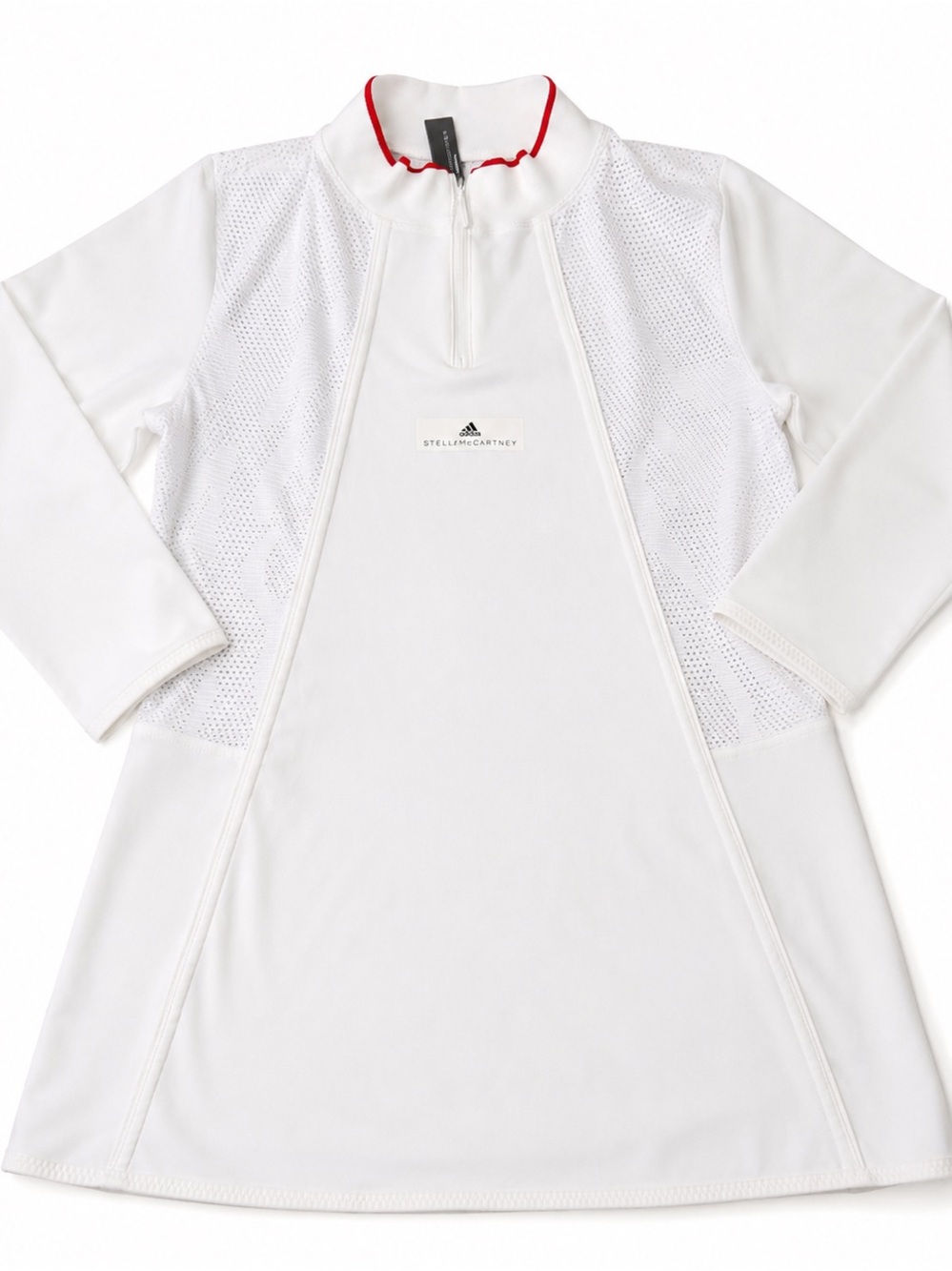 Adidas x Stella McCartney Barricade White Mesh Tennis Top L